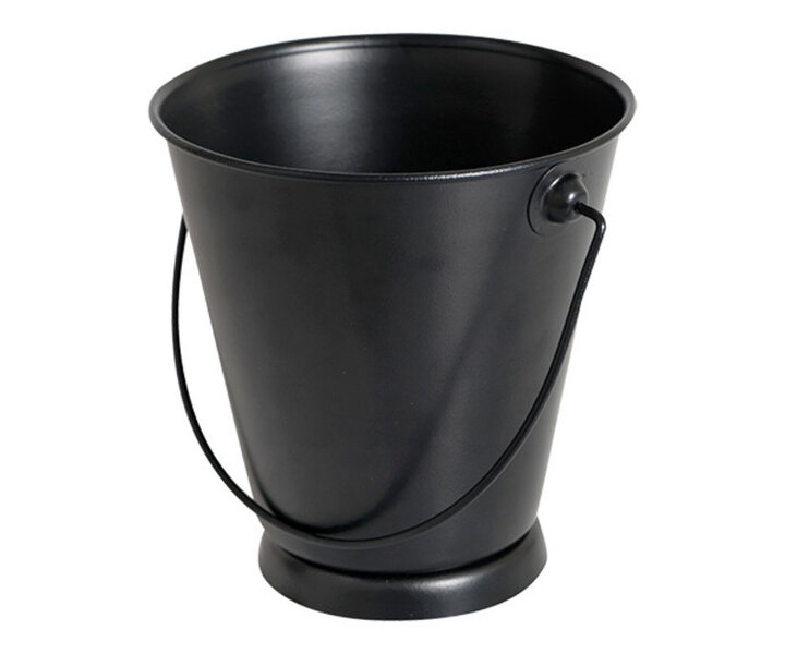M&T Serving pail small black metal