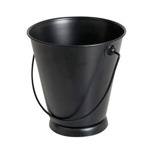 M & T  Serving pail small black metal