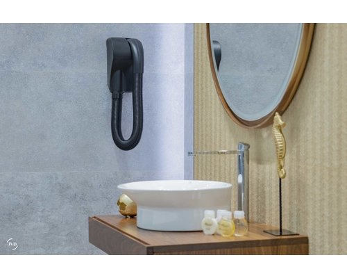 JVD Hairdryer 1000 W black with shaver socket