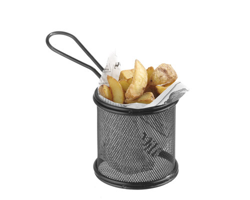 M & T  Frying & serving basket round shape