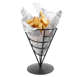 M & T  French fries sachet holder  black frame