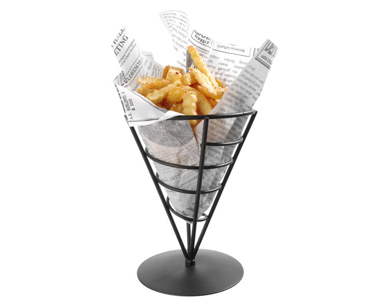 M&T Frietzakjeshouder zwart draadframe