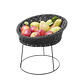 M & T  Buffet basket black PP 31 cm x 12 cm on metal stand