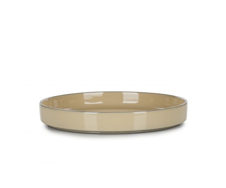 REVOL  Plate / bowl with high rim 23 x 3,3 cm Caractère Gourmande nutmeg