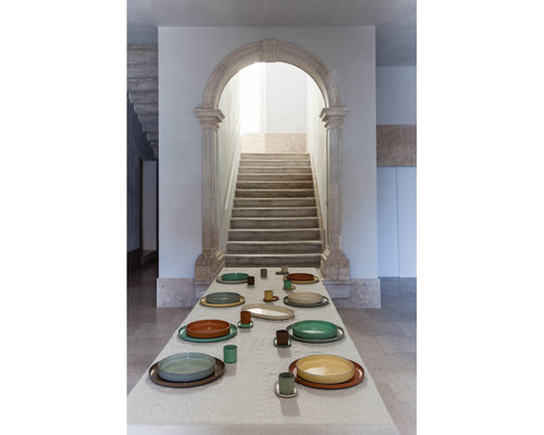 REVOL  Plate / bowl with high rim 23 x 3,3 cm Caractère Gourmande Curcuma