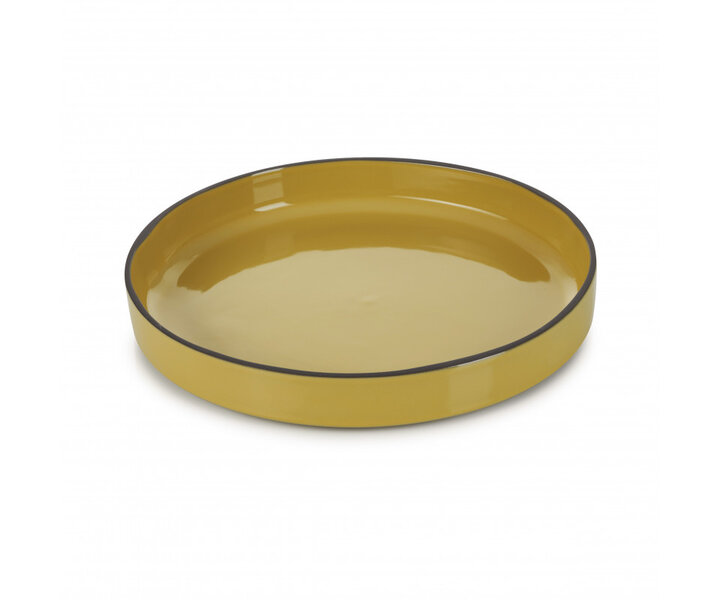 REVOL  Assiette / bol avec bord haut  23 x 3,3 cm Caractère  Gourmande Curcuma