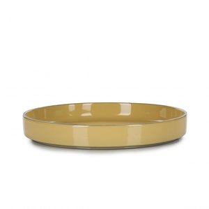 REVOL  Bord / bowl met hoge rand 23 cm x 3,3 cm Caractère Gourmande  Curcuma