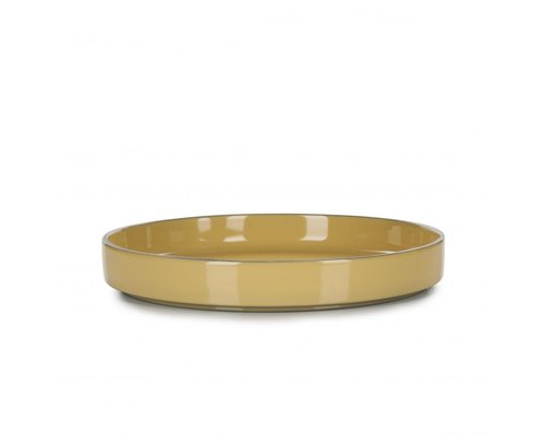 REVOL  Bord / bowl met hoge rand 23 cm x 3,3 cm Caractère Gourmande Curcuma
