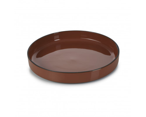 REVOL  Plate / bowl with high rim 23 x 3,3 cm Caractère Gourmande Cinnamon