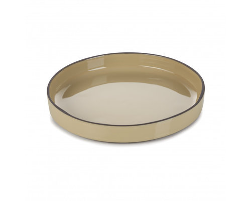 REVOL  Plate / bowl with high rim 23 x 3,3 cm Caractère Gourmande nutmeg