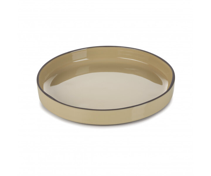 REVOL  Plate / bowl with high rim 23 x 3,3 cm Caractère Gourmande nutmeg