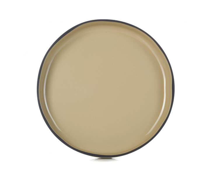 REVOL  Plate / bowl with high rim 23 x 3,3 cm Caractère Gourmande nutmeg