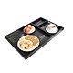 M & T  Serving tray 3 compartiments wood / chalkboard 61 x 40 x 3,8 cm