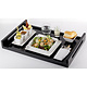 REVOL  Serving tray 60 x 40 cm Inspired black lacquered wood