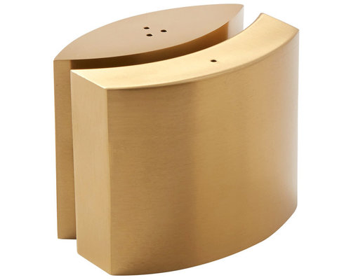 M&T Peper- en zoutstel mat goud roestvrijstaal omarmd design vorm