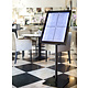 M & T  Menu stand footed 4 x Din A4 with LED lightning