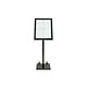 M&T Menu stand footed 4 x Din A4 with LED lightning