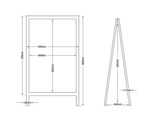 M & T  Panneau de trottoir 50x85cm