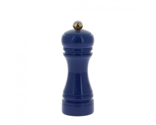 MARLUX  Pepper- & salt mill  set  midnight blue lacquered wood 14 cm  Java