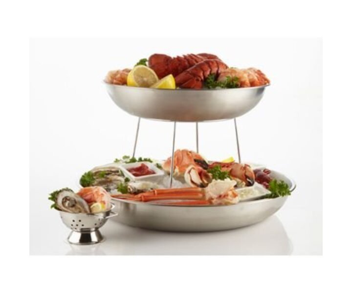 M&T Seafood tray 30 cm  x 4 cm  Aluminium