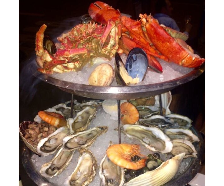 M&T Plateau à fruits de mer  35 cm x 4 cm  inoxydable