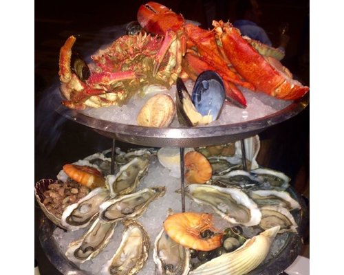 M&T Seafood tray 30 cm  x  4 cm stainless steel