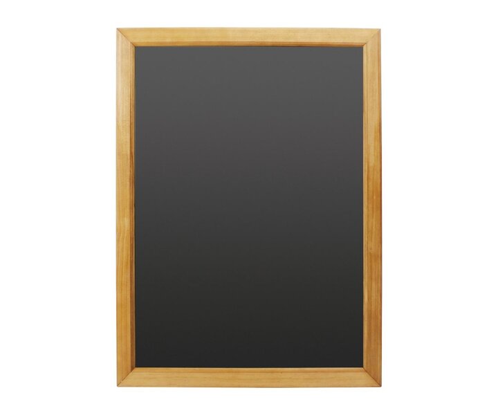 M&T Krijtbord melamine schrijfbord met houten lijst 60 x 45 cm