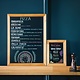 M&T Krijtbord melamine schrijfbord met houten lijst 60 x 45 cm