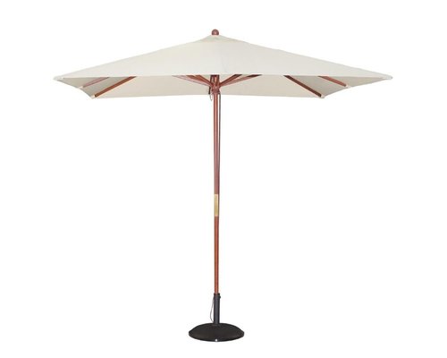 M & T  Parasol modèle carré 2,5 x 2,5 cm x h 2,7 m couleur crème