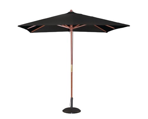 M & T  Parasol modèle carré 2,5 x 2,5 cm x h 2,7 m couleur noire