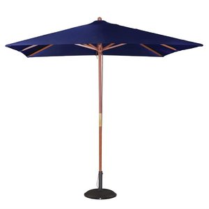 M & T  Parasol vierkant model 2,5 x 2,5 m x h 2,7 m donkerblauwe nylon stof