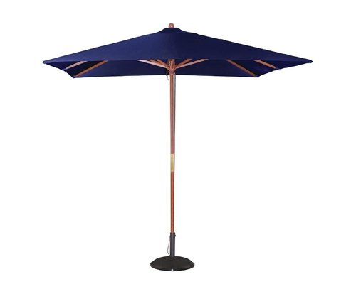 M & T  Parasol modèle carré 2,5 x 2,5 cm x h 2,7 m couleur bleu marine