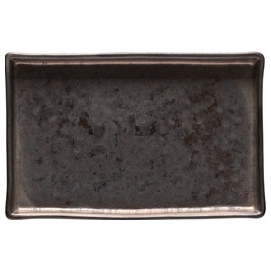 COSTA NOVA  Plat rectangulair 19 x 12,5 cm  Lagoa Metal Black