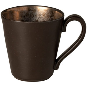 COSTA NOVA  Koffiebeker met oor 31 cl  Lagoa Metal Black