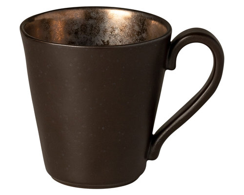 COSTA NOVA  Coffee mug with handle 31 cl Lagoa Metal Black