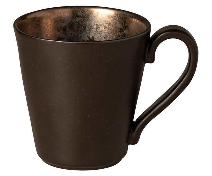 COSTA NOVA  Coffee mug with handle 31 cl Lagoa Metal Black