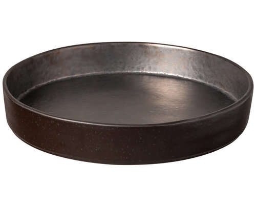 COSTA NOVA  Assiette à pates 24 cm  Lagoa Metal Black