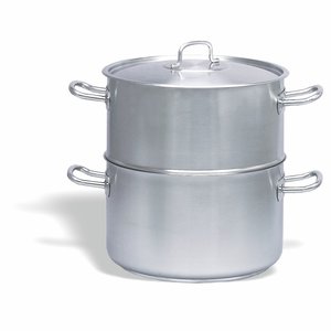 PUJADAS Steam pot - couscoussier with lid 32 cm stainless steel 18/10