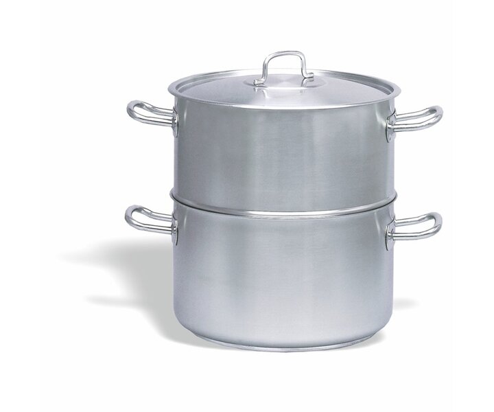 PUJADAS Steam pot - couscoussier with lid 32 cm stainless steel 18/10
