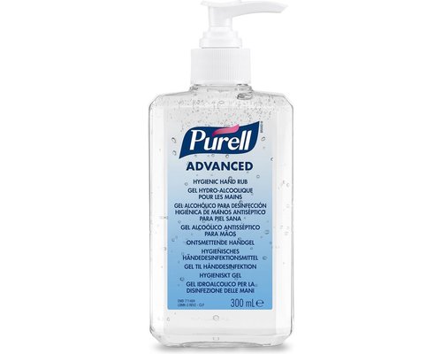 PURELL Gel désinfectant pour les mains Flacon de 300 ml avec pompe Advanced