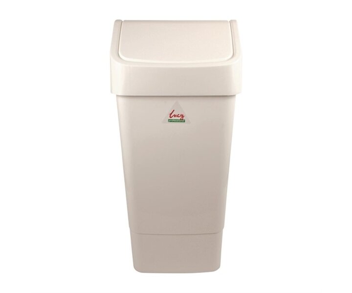 SYR  Swing bin 50 liter white polypropylene