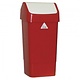 SYR  Swing bin 50 liter white /red polypropylene