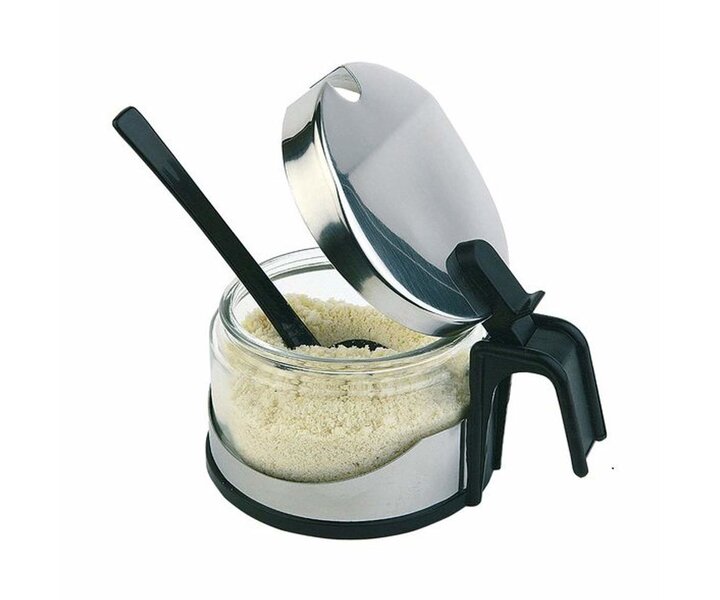 M&T Parmezan houder met kunststof lepel