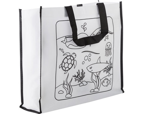 M & T  Children bag non woven for coloring included. 4 wax pens