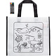 M & T  Children bag non woven for coloring included. 4 wax pens