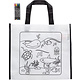 M&T Children bag non woven for coloring included. 4 wax pens