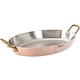 DE BUYER  Oval Chefs Fry Pans outside, copper 90 %  inside stainless steel 10 % Dim. 36 x 26 cm