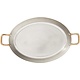 DE BUYER  Oval Chefs Fry Pans outside, copper 90 %  inside stainless steel 10 % Dim. 36 x 26 cm