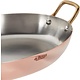 DE BUYER  Oval Chefs Fry Pans outside, copper 90 %  inside stainless steel 10 % Dim. 36 x 26 cm