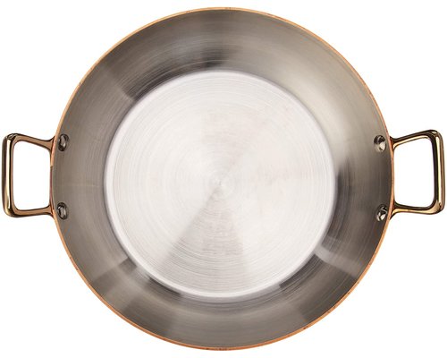 DE BUYER  Plat rond  extérieur cuivre 90 % intéreur acier inoxydable 10 %  Diam. 24 cm